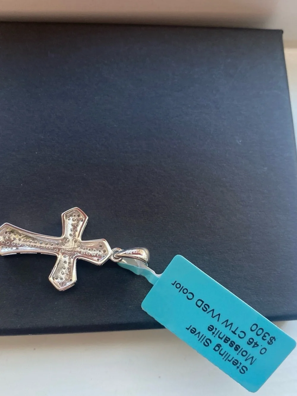 Silver Pave Cross Pendant Necklace - Women's Jewelry